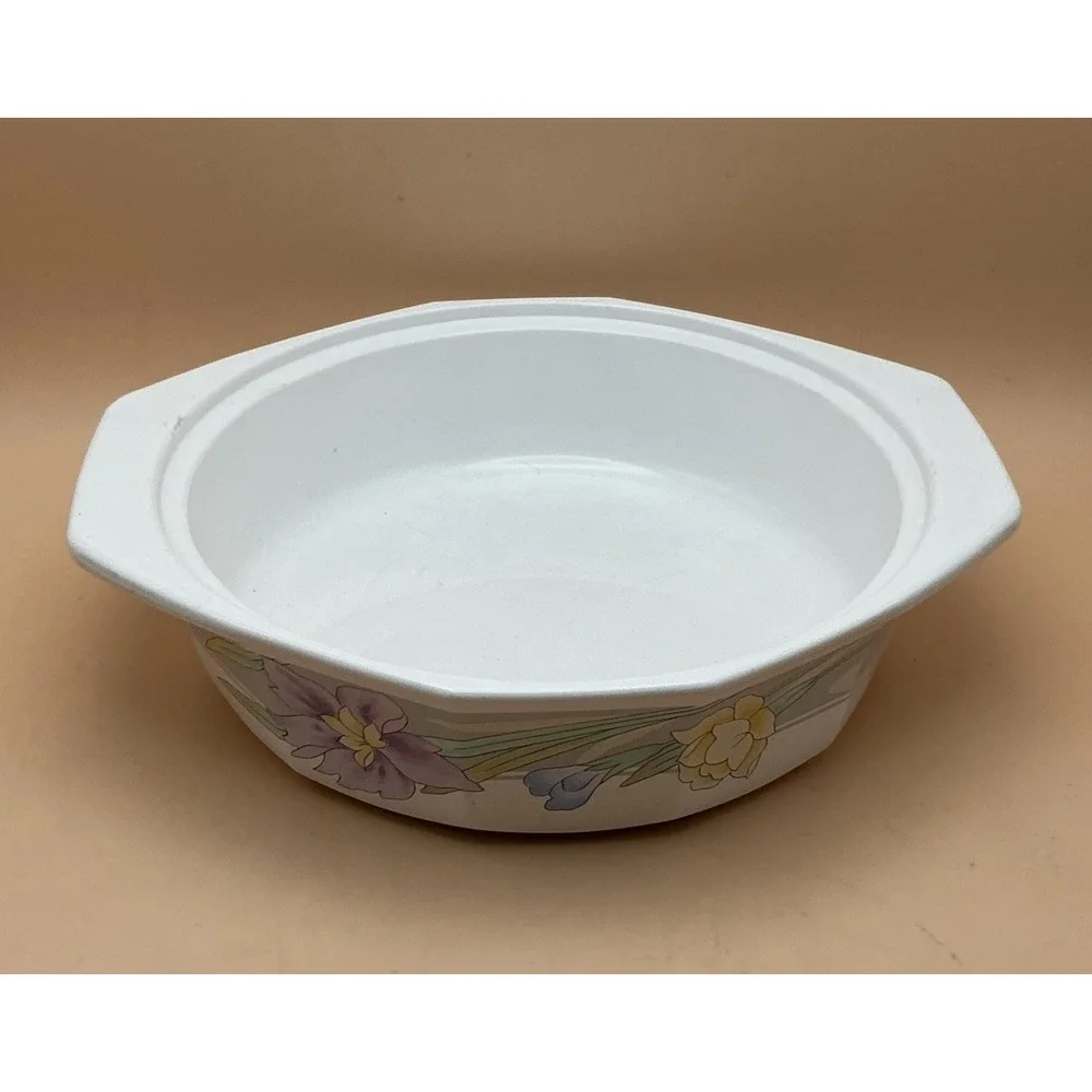 Vintage Mikasa Fire Ice Charisma Gray Small Casserole Dish 1 Pt 6